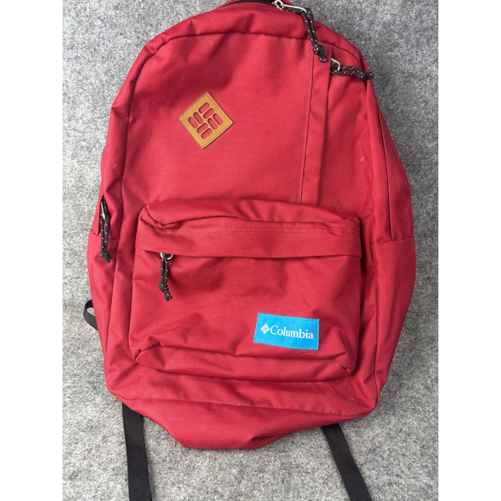 Columbia Backpack Unisex OS Red Classic Logo Outdoor School Bag